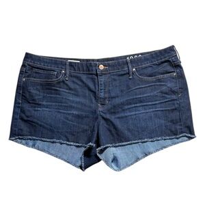 GAP 1969 Dark Wash Denim Cutoff Shorts Women’s Size 35 Low Rise Summer Festival